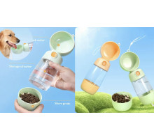 Поїлка пляшка для води для собак 2-в-1 та контейнер для їжі, 123 (60)