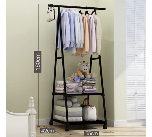 Вішалка підлогова Багатофункціональна вертикальна стійка COAT RACK TRAINGULAR (20)