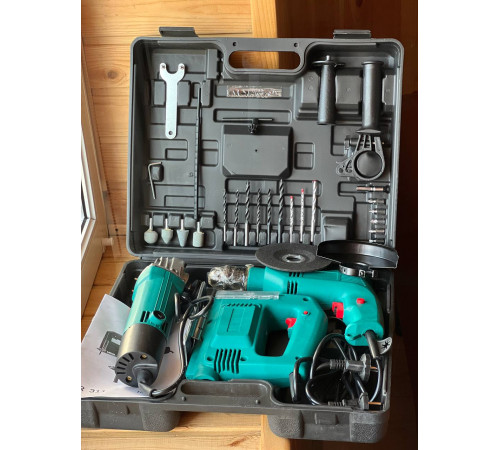 Шуруповетрт Набір НАБІР 3в1. Дриль, Лобзик, Болгарка (5)