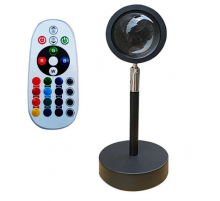 Проекційний світильник Sunset Lamp заходу сонця, світанку З ПУЛЬТОМ new 5537 (100)