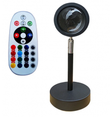 Проекційний світильник Sunset Lamp заходу сонця, світанку З ПУЛЬТОМ new 5537 (100)