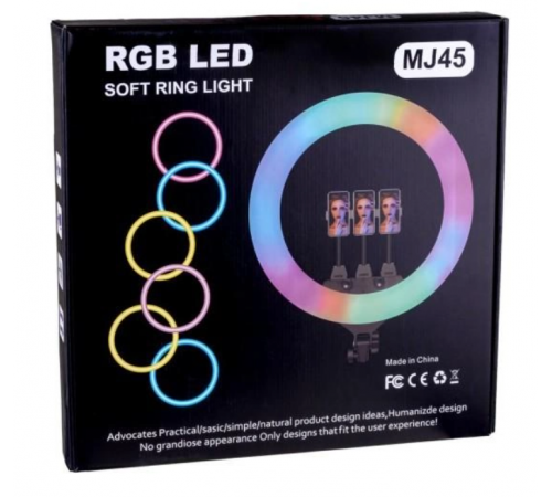 Кільцева LED лампа RGB MJ45 45cm 5739 (10)