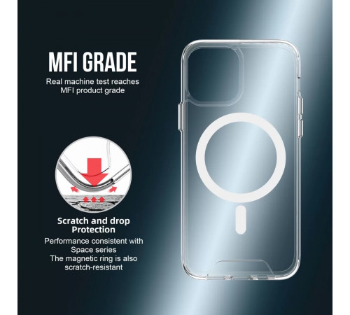 Чохол для смартфона Space Magnetic for Apple iPhone 14 Transparent (SpaceMAG14Clear)