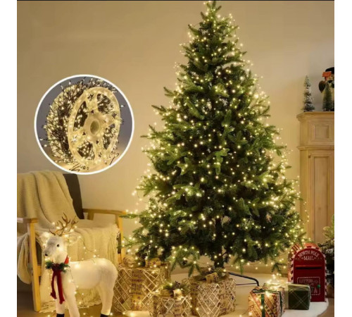 4535-код 2025 Цветочный венок гирлянда 1500L 50M  МИКС      67-1 (20)