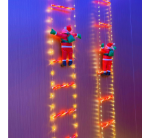 4541-код 2025 Санта Клаус  ДЕКОР  гирлянда  2  m   mix    73-5   (50)