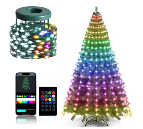 4547-код 2025 Рождественская Елка  гирлянда СКАЗКА  2M 200LED      84-10   (50)