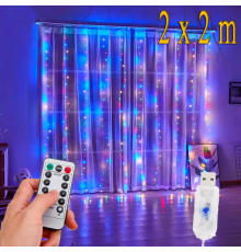 4548 2025 Гірлянда ШТОРА 2M*2M 200LED Теплий  85-20 (100)