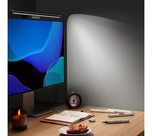 Лампа для монітора Baseus i-wok2 Series  USB Asymmetric Light Source Screen Hanging Light (Youth) Black (DGIW000101)