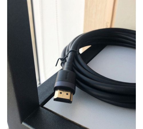 Кабель Baseus Cafule 4KHDMI Male To 4KHDMI Male Adapter Cable 5m Black (CADKLF-H01)