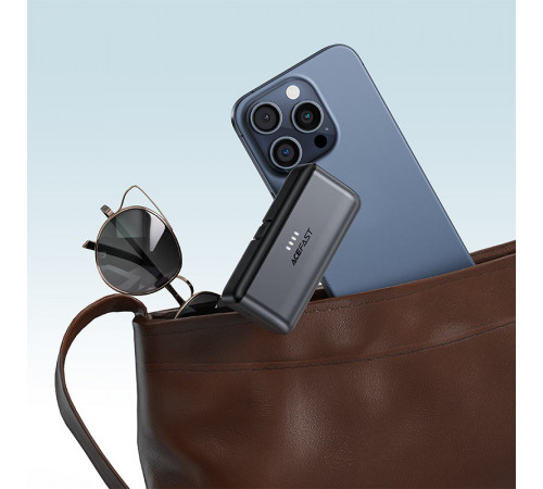 Зовнішній акумулятор ACEFAST M9-5000 PD20W capsule power bank Black (6974316283201)