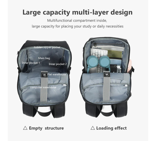 Рюкзак Tigernu T-B9511 15" Black (T-B9511B)