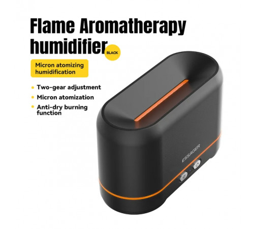 Зволожувач повітря ESSAGER Flame Aromatherapy Humidifier Black (EJSQ-HY01)