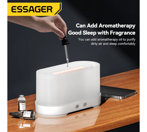 Зволожувач повітря ESSAGER Flame Aromatherapy Humidifier Black (EJSQ-HY01)