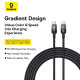 Кабель Baseus Discolor Series Fast Charging Cable USB-C to USB-C 100W 1m Cluster Black (P10374902111-00)
