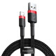 Кабель Baseus Cafule Cable USB For Lightning 1.5A 2m Red+Black (CALKLF-C19)
