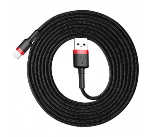 Кабель Baseus Cafule Cable USB For Lightning 1.5A 2m Red+Black (CALKLF-C19)