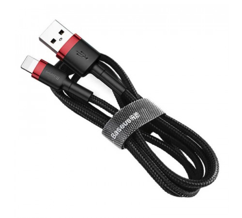 Кабель Baseus Cafule Cable USB For Lightning 1.5A 2m Red+Black (CALKLF-C19)
