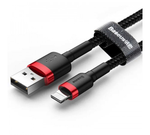 Кабель Baseus Cafule Cable USB For Lightning 1.5A 2m Red+Black (CALKLF-C19)
