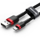 Кабель Baseus Cafule Cable USB For Lightning 1.5A 2m Red+Black (CALKLF-C19)