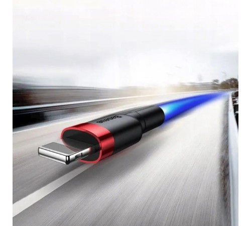 Кабель Baseus Cafule Cable USB For Lightning 1.5A 2m Red+Black (CALKLF-C19)