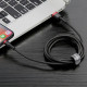 Кабель Baseus Cafule Cable USB For Lightning 1.5A 2m Red+Black (CALKLF-C19)
