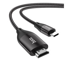 Кабель HOCO UA16 Type-C to HDTV HD on-screen cable Metal Gray (6931474755025)
