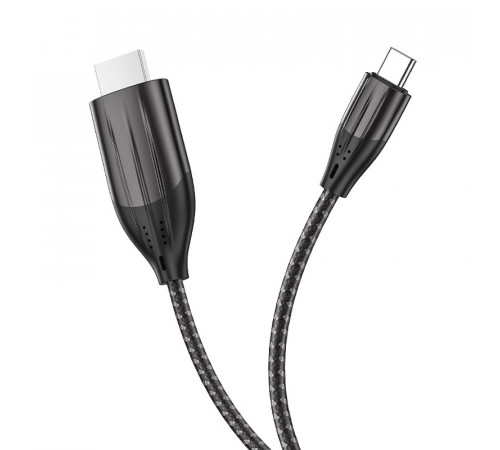 Кабель HOCO UA16 Type-C to HDTV HD on-screen cable Metal Gray (6931474755025)