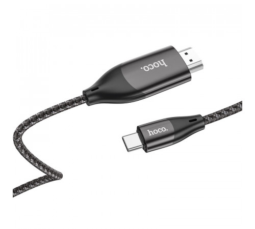 Кабель HOCO UA16 Type-C to HDTV HD on-screen cable Metal Gray (6931474755025)