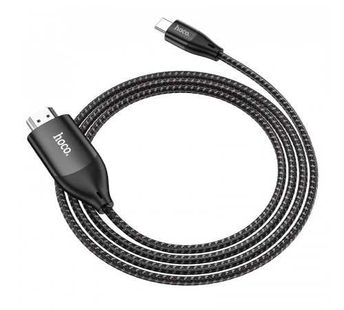 Кабель HOCO UA16 Type-C to HDTV HD on-screen cable Metal Gray (6931474755025)