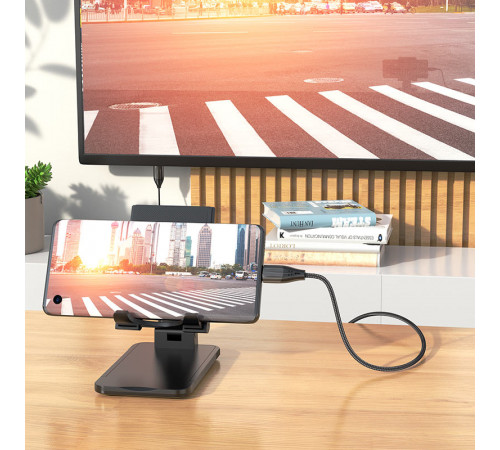 Кабель HOCO UA16 Type-C to HDTV HD on-screen cable Metal Gray (6931474755025)