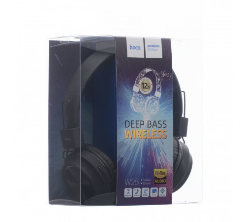 Бездротові накладні навушники HOCO W25 Promise wireless headphones Black (6931474710062)