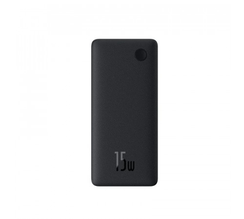 Зовнішній акумулятор Baseus Airpow Lite Power Bank 10000mAh 15W Cosmic Black (With Simple Series Data Cable USB to Type-C 30cm Black) (P10067500123-00)