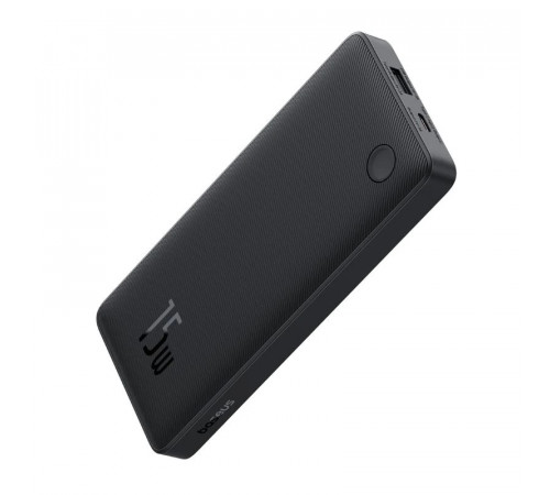 Зовнішній акумулятор Baseus Airpow Lite Power Bank 10000mAh 15W Cosmic Black (With Simple Series Data Cable USB to Type-C 30cm Black) (P10067500123-00)