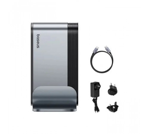 USB-хаб Baseus UnionJoy 17-Port Triple-Display  Docking Station Space Grey（USB-C to HDMI4K@60Hz*2+DP4K@60Hz*1+USB3.0*3+USB-C3.0*2+USB2.0*2+PD*1+PC*1+ (B00532304811-00)
