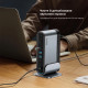 USB-хаб Baseus UnionJoy 17-Port Triple-Display  Docking Station Space Grey（USB-C to HDMI4K@60Hz*2+DP4K@60Hz*1+USB3.0*3+USB-C3.0*2+USB2.0*2+PD*1+PC*1+ (B00532304811-00)