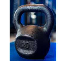 Гиря чугунная RN-SPORT 20 кг  металлическая, черная