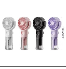 Вентилятор Ручний Портативний з розпиленням води КРУГЛИЙ Small fan  LY-877 EHF-13 (100)