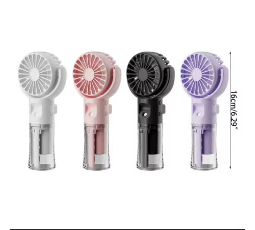 Вентилятор  Ручной Портативный  с распылением воды   КРУГЛЫЙ  Small fan	   LY-877 EHF-13 (100)