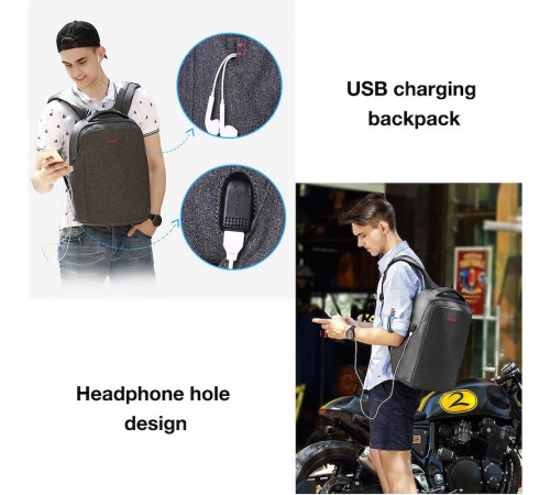 Рюкзак Tigernu T-B3237U 16" Grey (T-B3237U)