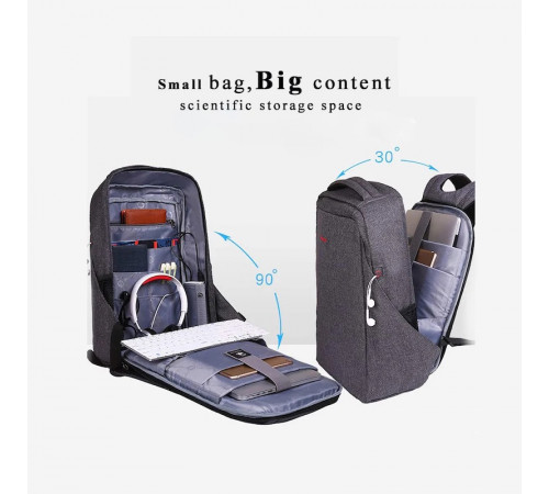 Рюкзак Tigernu T-B3237U 16" Grey (T-B3237U)
