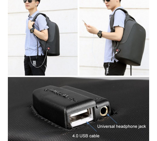 Рюкзак Tigernu T-B3615B 15.6" Black (T-B3615B)