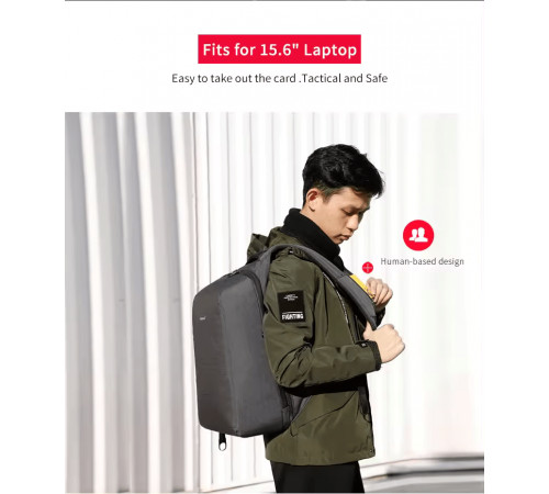 Рюкзак Tigernu T-B3361 15.6" Grey (T-B3361G)