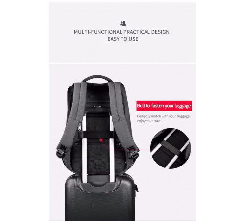 Рюкзак Tigernu T-B3361 15.6" Grey (T-B3361G)