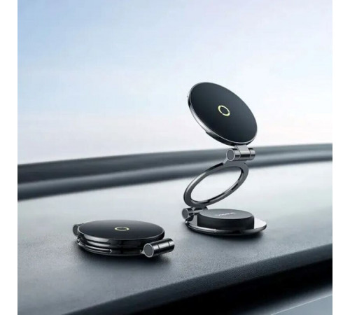Автотримач для телефона Baseus MagPro Series II Magnetic Car Mount Stick-on Version Cosmic Black (C40172900121-00)