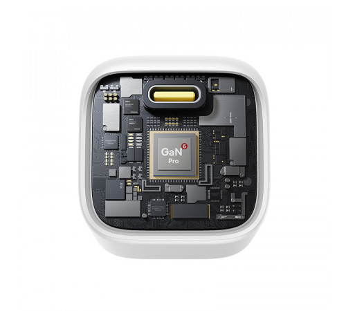 Мережевий зарядний пристрій Baseus PicoGo GaN Fast Charger 1C 45W EU Moon White (P10176800213-00)