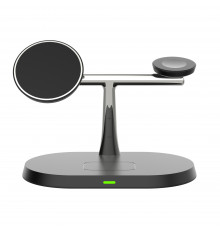 Бездротовий мультизарядний пристрій NN Z-10 black 15W ( 3 in 1) (NNZ10)