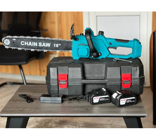 Аккумуляторная цепная пила , 16 дюймов, 2500 Вт, 2 аккумулятора   40-7 (2)(4)