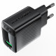 Мережевий зарядний пристрій ACEFAST A90 QC18W GaN single USB-A charger (EU) Black (6974316283249)