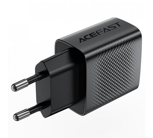 Мережевий зарядний пристрій ACEFAST A90 QC18W GaN single USB-A charger (EU) Black (6974316283249)