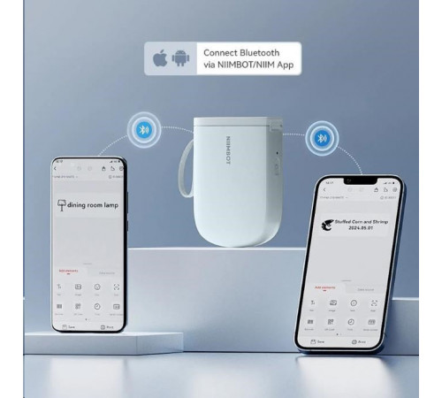 Термопринтер для друку наклейок NIIMBOT D11_H Blue (1AA57331612)